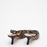 Christian Dior Toile De Jouy J'ADior Pumps 38 Hazelnut Black