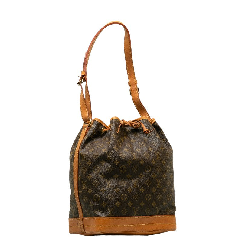 Louis Vuitton Monogram Noe Shoulder Bag Brown PVC Leather Louis Vuitton