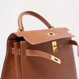 Hermes Vintage Gold Kelly Sellier 32 Epsom D Square 2000