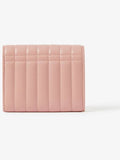 Luxury Burberry Lola Quilted Leather Folding Wallet Dusty Pink
