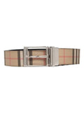Luxury Burberry Reversible Leather Belt Beige