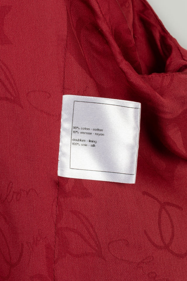 Chanel Red Tweed Jacket – Cotton & Silk Lining | Bags Junction
