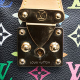 Louis Vuitton Monogram Multicolor Speedy 30 Handbag Mini Bag Black Noir