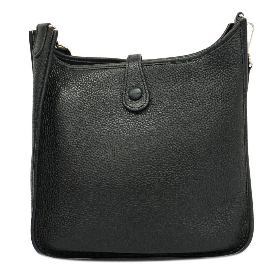 Hermès Evelyne-Style Shoulder Bag Black Taurillon Clémence Leather (31cm)