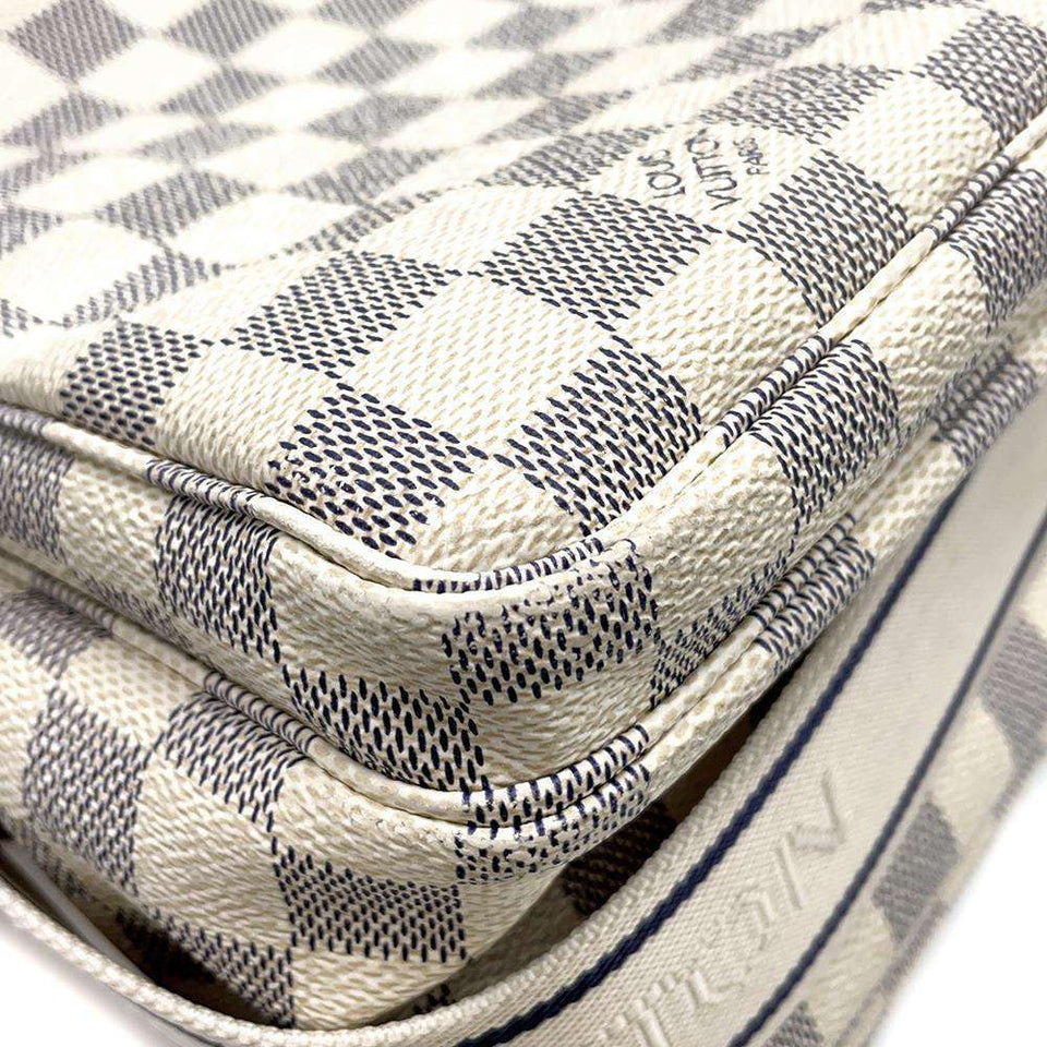 Louis Vuitton Shoulder Bag Damier Azur Naviglio