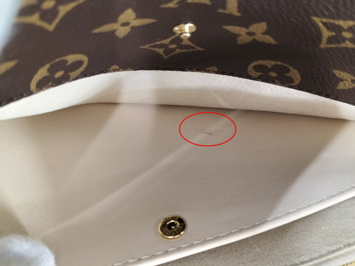 Louis Vuitton Double V Shoulder Bag Leather Monogram Creme