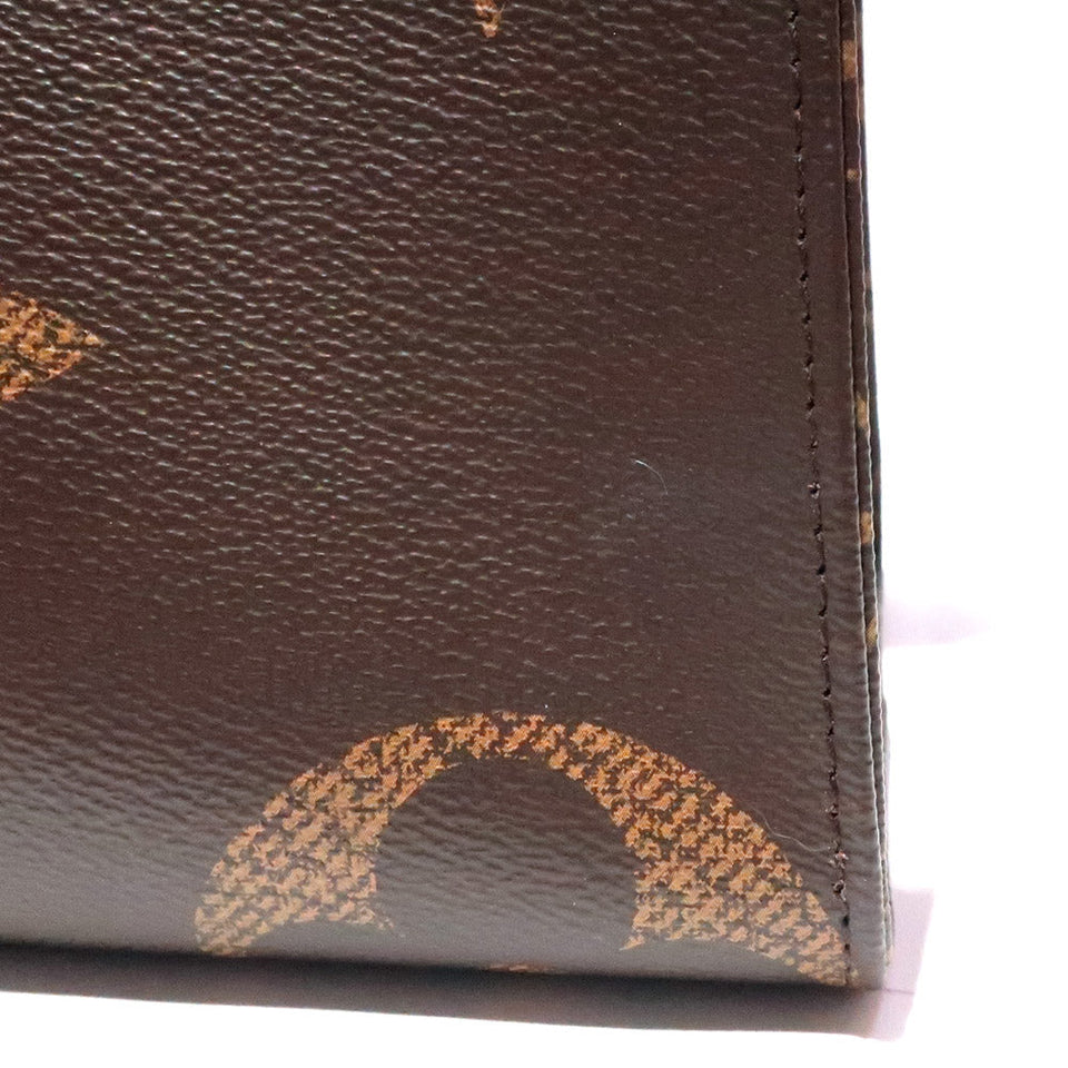 Louis Vuitton Tote Bag Handbag On The Go MM Monogram Giant Brown