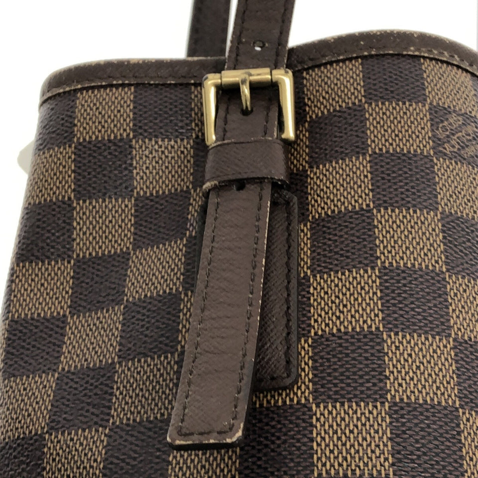 Louis Vuitton Marais Bucket Bag Ebene Damier Canvas