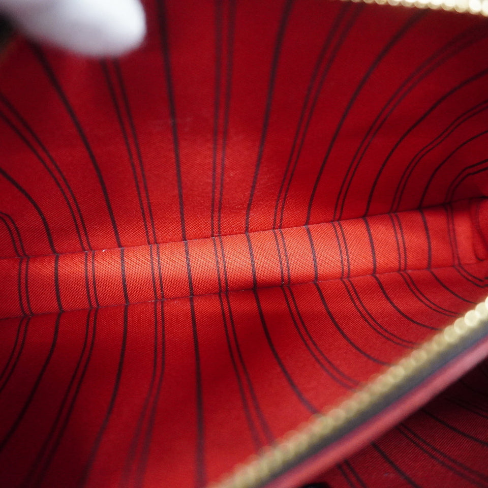Louis Vuitton Monogram Implant Montaigne BB Marine Rouge