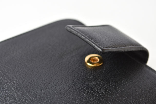 Saint Laurent- Paris Wallet Folding Wallet Zipper Type Black