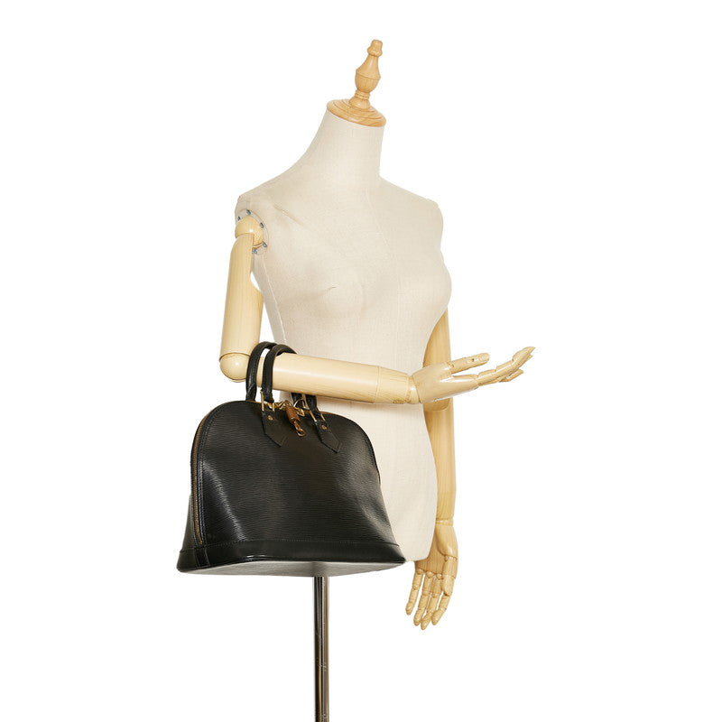 Louis Vuitton Epi Alma Handbag Noir Black Leather