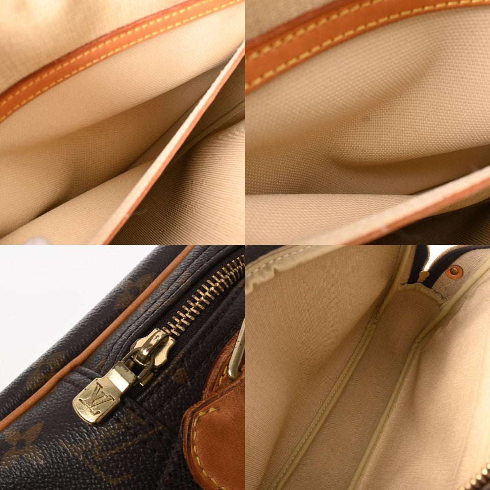 Louis Vuitton Monogram Reporter PM Brown Canvas Shoulder Bag