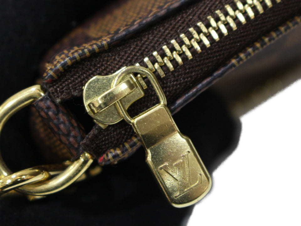 Louis Vuitton Mini Pochette Accessoire  Damier Ebene Brown
