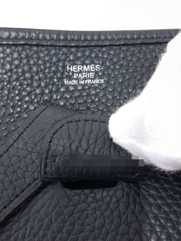 Hermes Evelyn GM 3 Trois Amazon Shoulder Bag Black