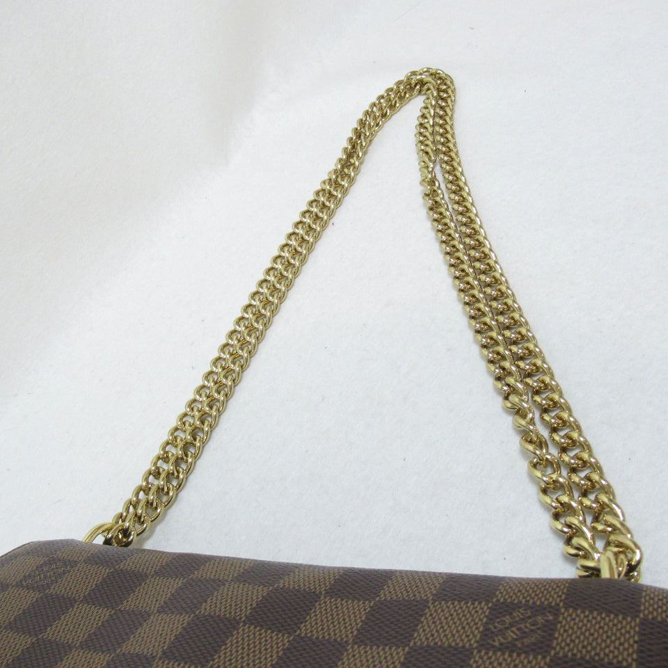 Louis Vuitton Kaisa Clutch Shoulder Bag  Pvc Coated Canvas