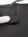 Hermes Evelyn Stamp Shoulder Bag Black
