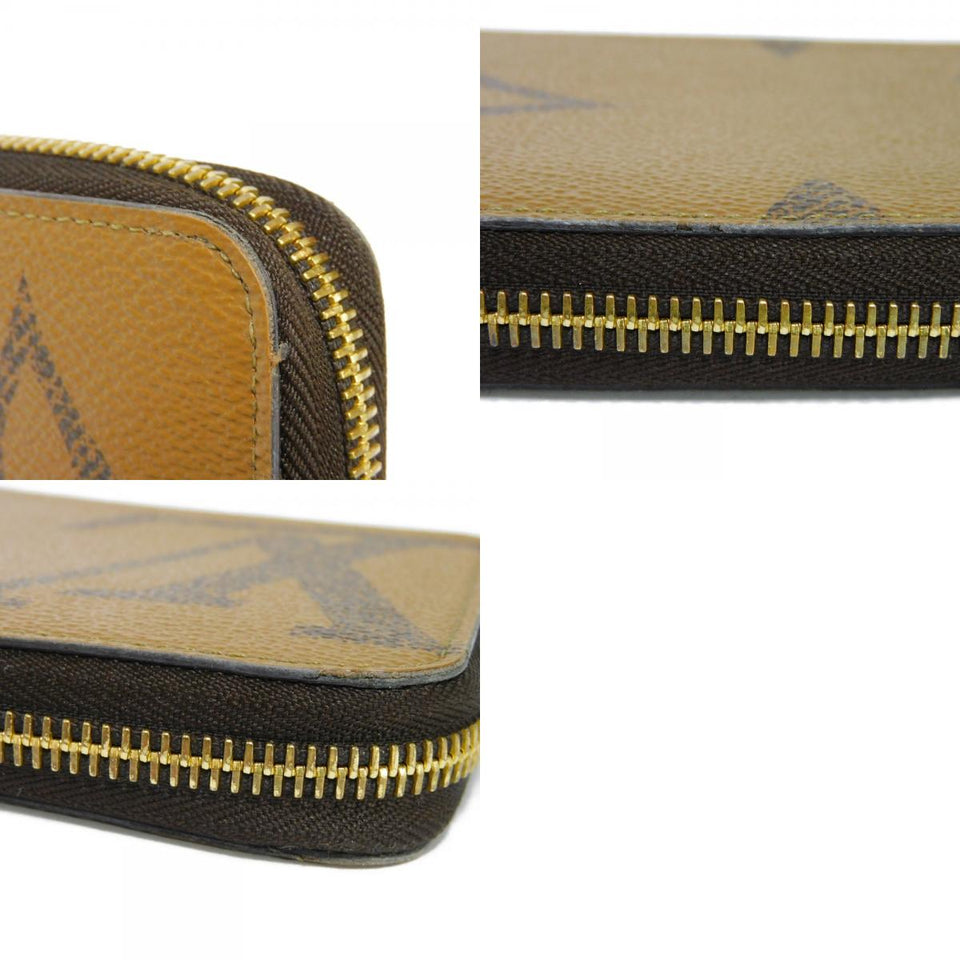 Louis Vuitton Long Wallet Zippy Wallet LV Logo Brown