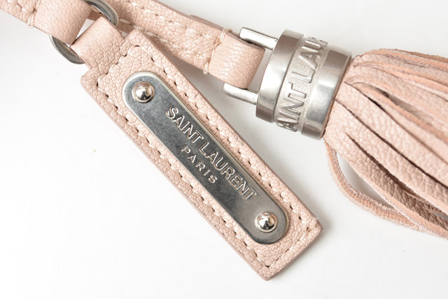 Saint Laurent- Belt Bag Shoulder Bag Leather Pink Beige
