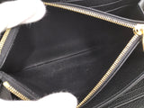 Louis Vuitton Zippy Wallet Round Zipper Long Wallet Monogram Amplant Black Beige