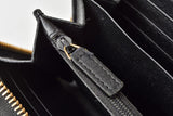 Saint Laurent- Paris Wallet Long Wallet Round Zipper Leather Black