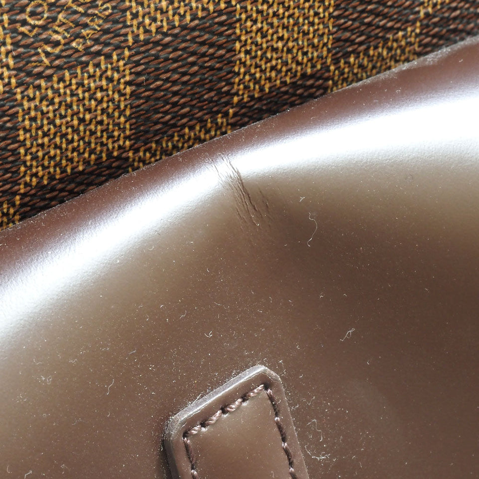 Louis Vuitton Manhattan Shoulder Bag Damier Ebene Brown
