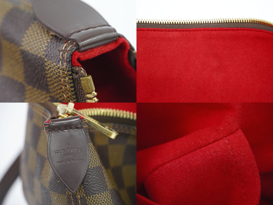 Louis Vuitton Saleya GM Damier Ebene Tote Bag Handbag Brown