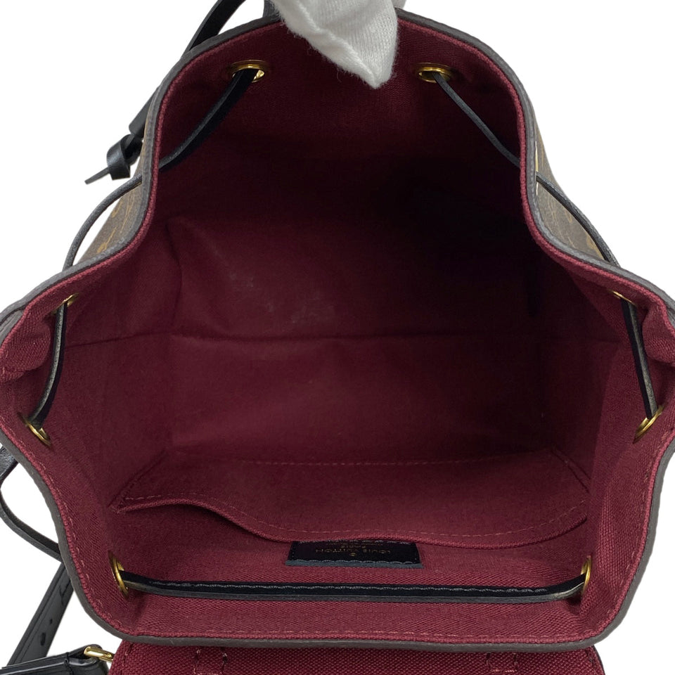 Louis Vuitton Montsouris NM BB Backpack Monogram Brown Black