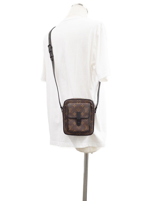 Louis Vuitton Monogram Macassar Christopher Wearable Wallet Shoulder Bag
