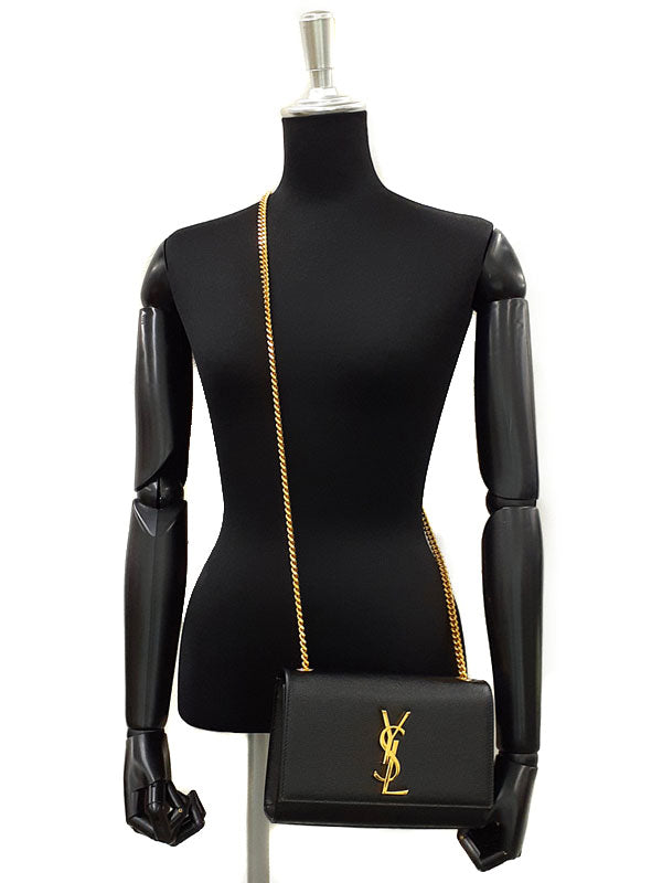Saint Laurent- Paris Kate Small Chain Shoulder Bag Black