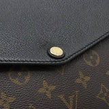 Louis Vuitton Monogram Twice Shoulder Bag Pochette Diagonal Noir Black