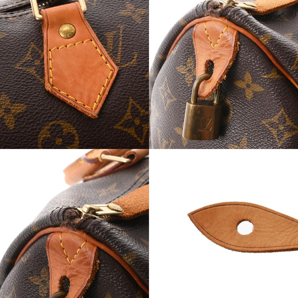 Louis Vuitton Monogram Speedy 35 Monogram Canvas Handbag Brown