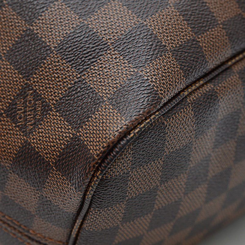 Louis Vuitton Damier Neverfull MM Tote Bag with Pouch Rose Ballerine