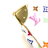 Louis Vuitton Monogram Multicolor Speedy 30 Boston Bag WH Bron White