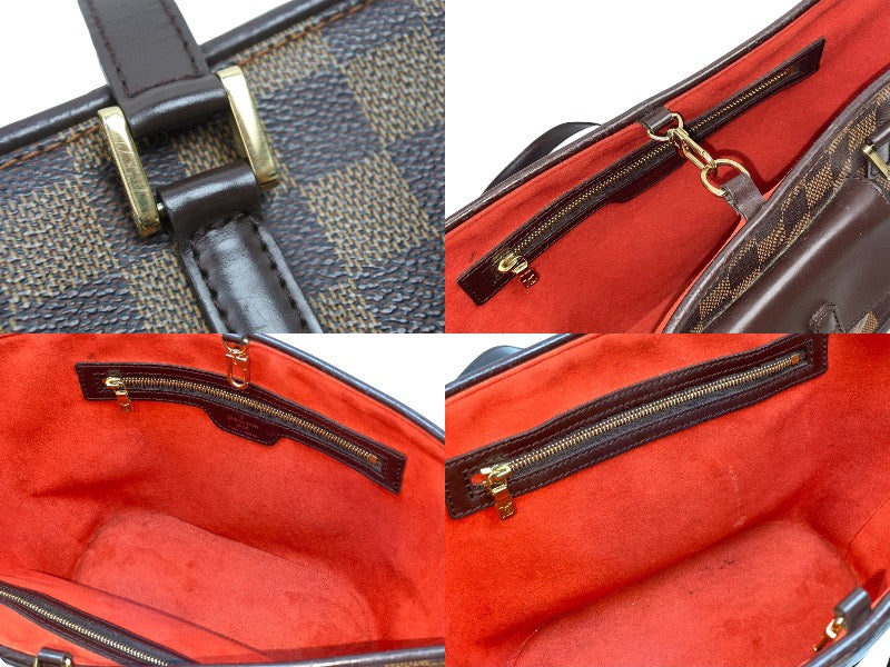 Louis Vuitton Shoulder Bag Tote Bag Manosque PM Damier Ebene Brown