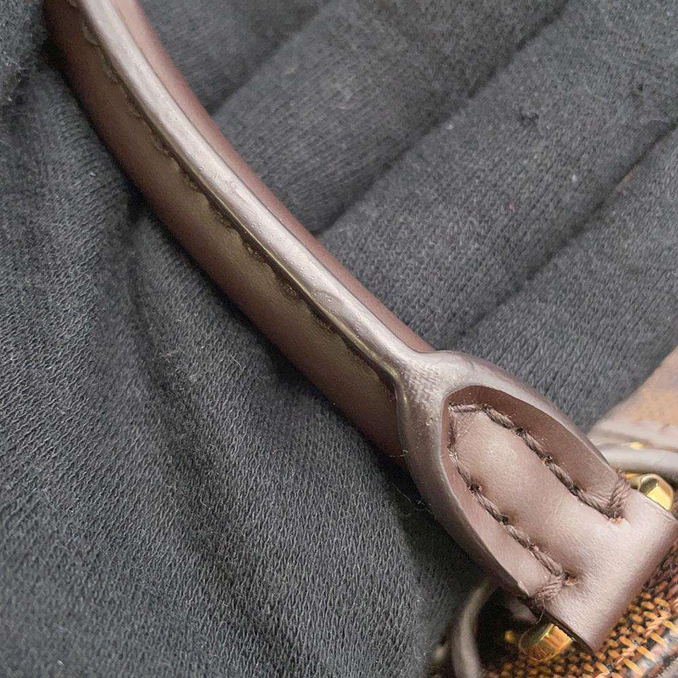 Louis Vuitton Handbag Damier Ebene Normandy Python