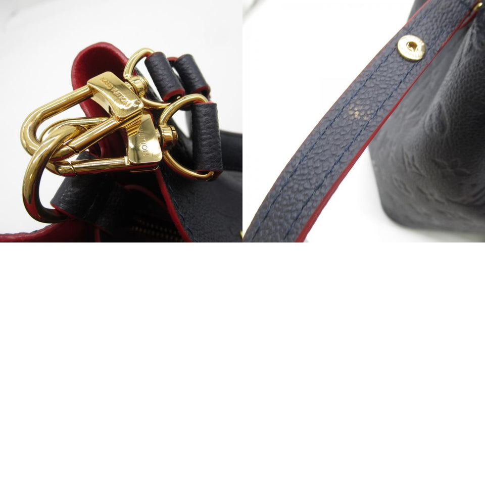 Louis Vuitton Neonoe Shoulder Bag Monogram Implant Marine Rouge