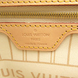Louis Vuitton Neverfull MM Tote Bag Canvas Damier Azur