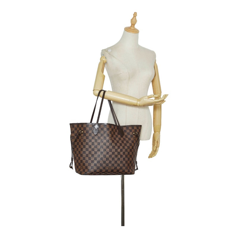 Louis Vuitton Damier Neverfull MM Tote Bag Shoulder Bag Brown