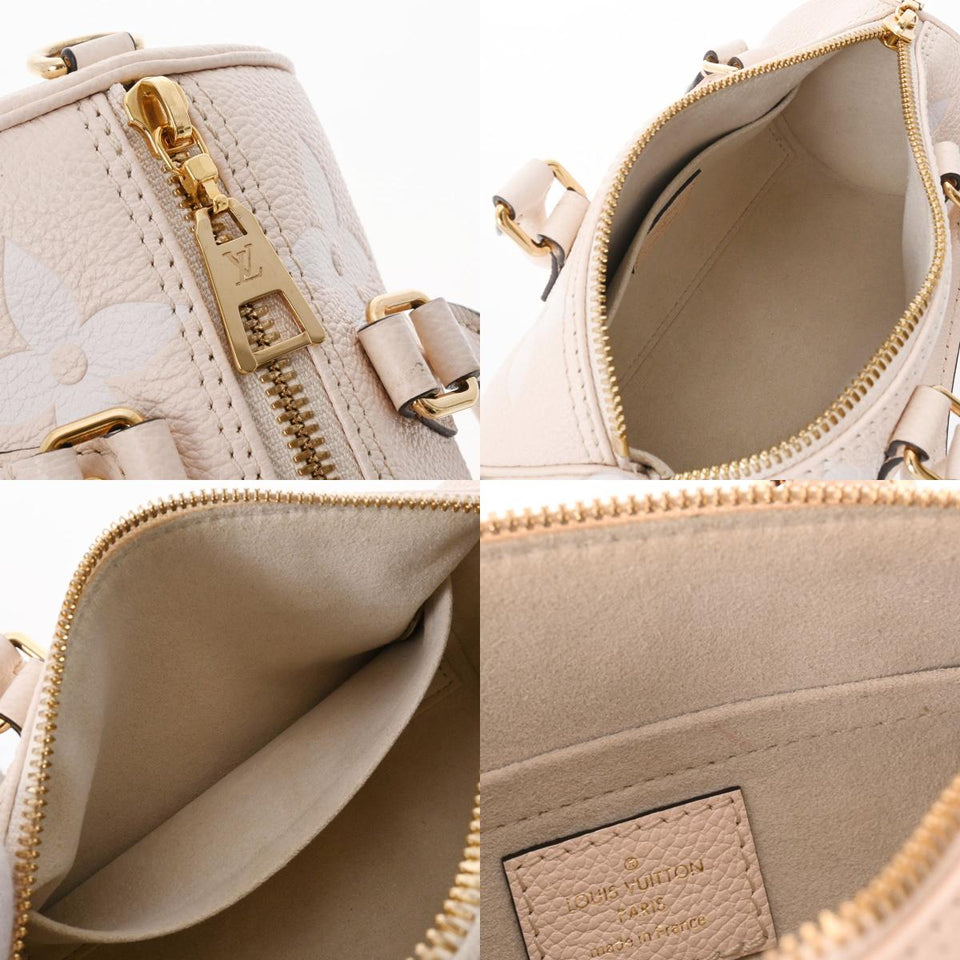 Louis Vuitton Emplant Papillon BB Cream Saffron Monogram Implant Handbag