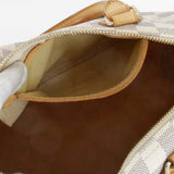 Louis Vuitton Speedy 25 Handbag Damier Azur Canvas Damier Azur
