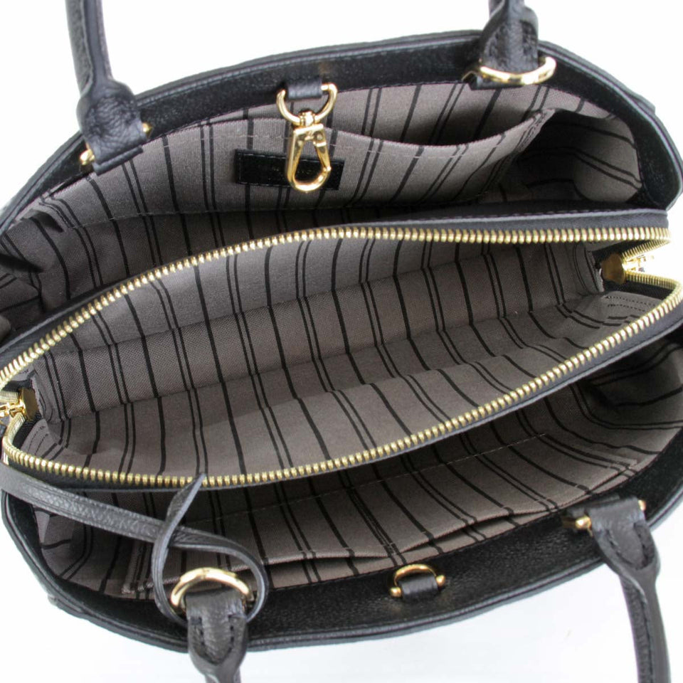 Louis Vuitton Montaigne BB Handbag Monogram Empreinte Noir