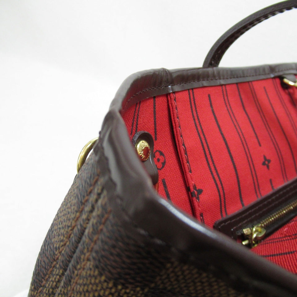 Louis Vuitton Neverfull MM Tote Coated Canvas Damier Ebene