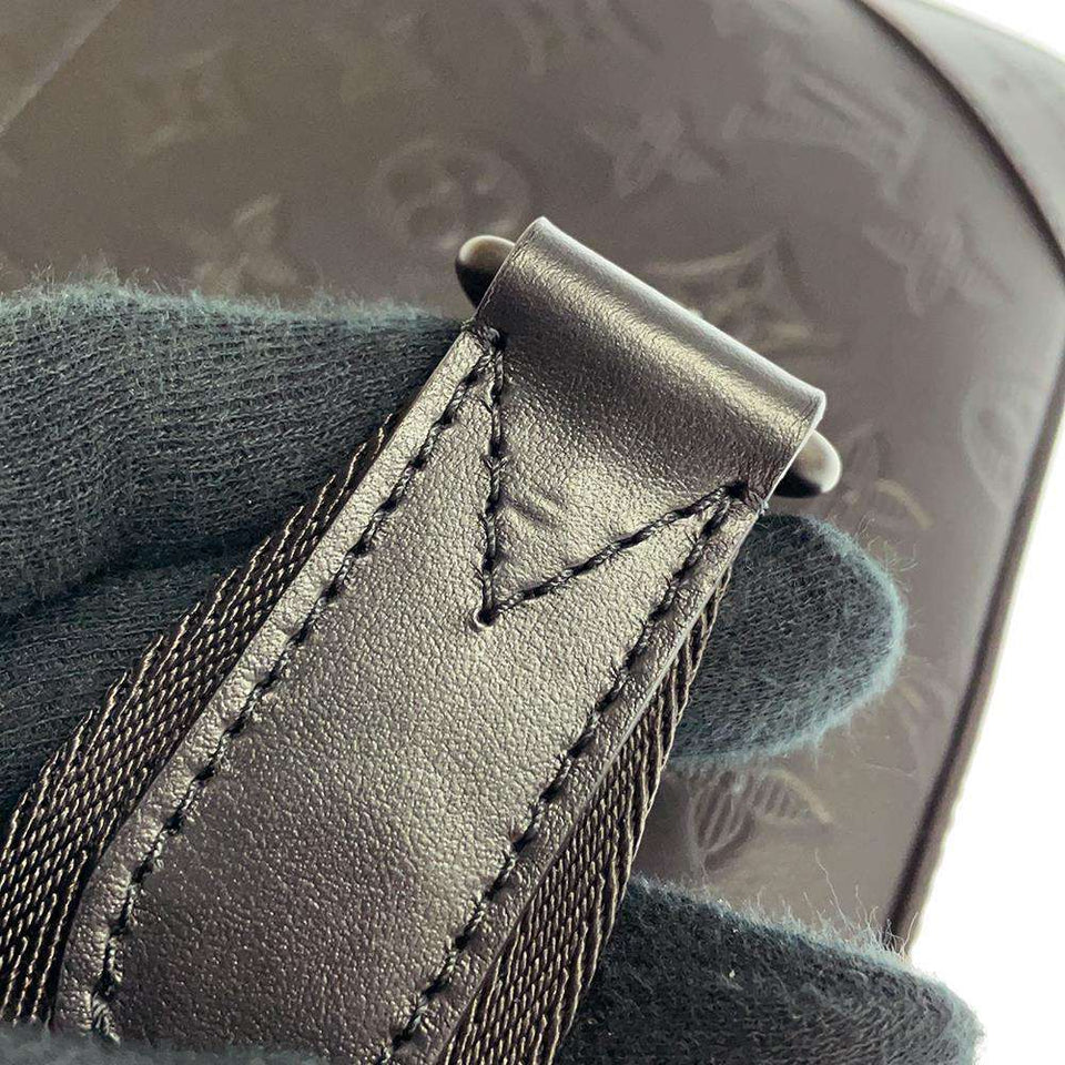 Louis Vuitton Shoulder Bag Monogram Shadow Duo Messenger Black