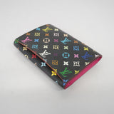 Louis Vuitton Card Holder Monogram Multicolor Black