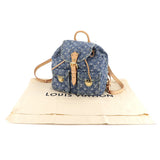 Louis Vuitton Monogram Denim Sac GM Backpack Rucksack Blue