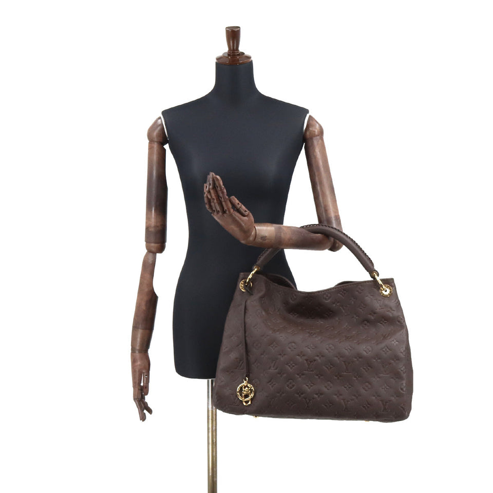 Louis Vuitton Monogram Implant Artsy MM Shoulder Bag Leather