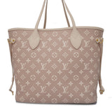 Louis Vuitton Tote Bag Monogram Implant Neverfull MM Beige