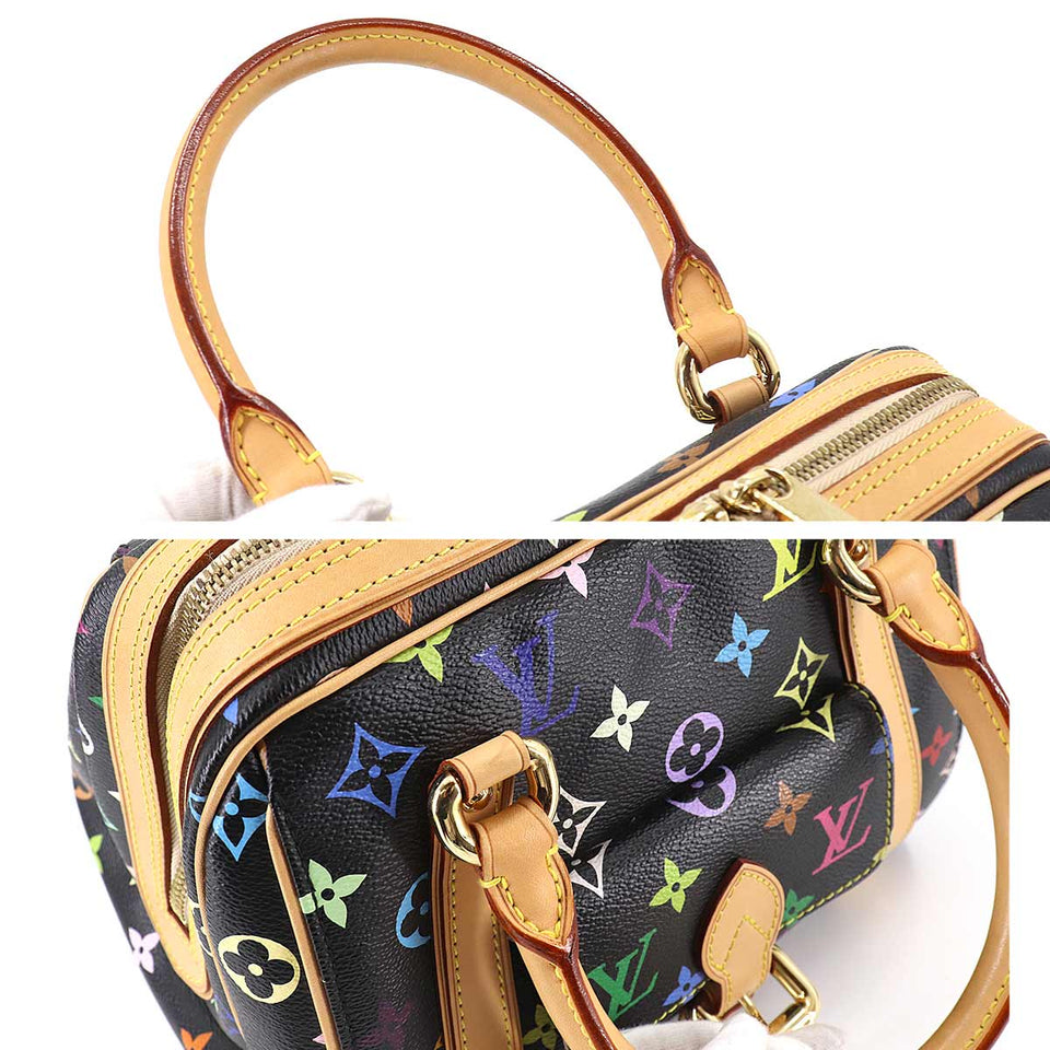 Louis Vuitton Monogram Multicolor Priscilla Hand Bag Noir
