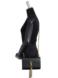 Saint Laurent- Paris Logo Kate Chain Shoulder Bag Black