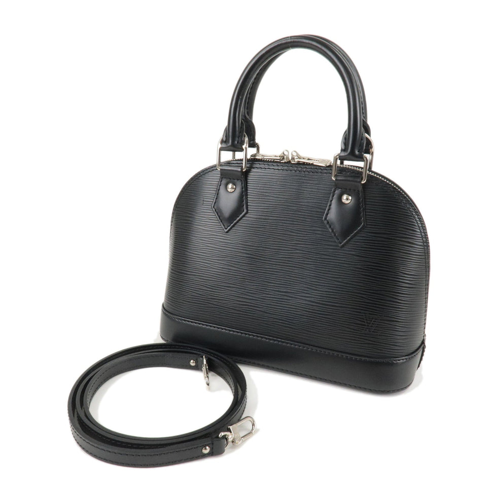 Louis Vuitton Epi Alma BB 2way Bag Handbag Shoulder Bag Noir Black